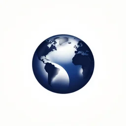 minimalist design, simple, beautiful, vector based, circle in the middle, flag of earth
