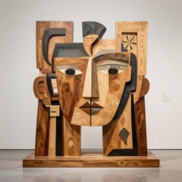 artoyz complexe wooden in gallery of art style dadaisme
