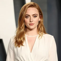 portrait, sophie turner, white fabric clothing,