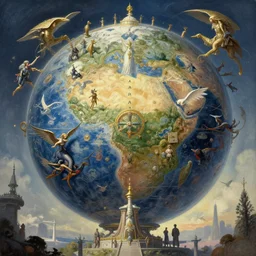 war of a utopian world, art by agostino arrivabene and darren aronofsky and abbas kiarostami, tumblr, viennese actionism, fantasy, intricate and very very beautiful and elegant, highly detailed, digital painting, artstation, concept art, smooth and sharp focus, illustration