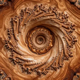 wood ceramic fire water infinite recursion fractal geometry, highly detailed, nature, macro photography, high quality, 8 k