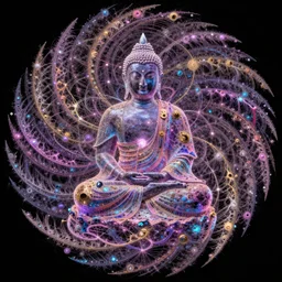 a hyperrealistic buddhabrot fractal, abstract, trending on artstation, mathematics art