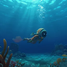 screenshot from the game abzu