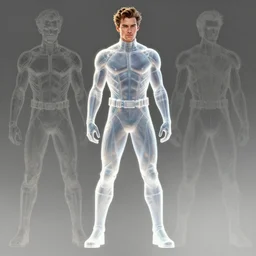 full body character concept art illustration of trasluscent james franco as gambit from the xmen comics by artgerm, greg rutkowski and alphonse mucha, specular highlights