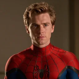 Jesse Pinkman as Spider-Man, film still, close-up, cinematic lens, heroic portrait