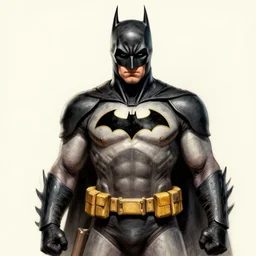 a well designed portrait of batman as borderlands 3 character, detailed, realistic, sketch style, artstation, greg rutkowski, 8 k resolution.