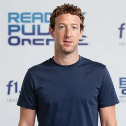 Mark Zuckerberg in Ready Player One, movie still, promo material, EOS-1D, f/1.4, ISO 200, 1/160s, 8K, RAW, unedited, symmetrical balance, in-frame