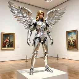 museum, colorful watercolor. by rembrant, battle angel alita, ralph mcquarrie, aluminum, 1 6 6 7