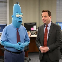 zoidberg and michael scott interview in the office