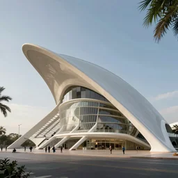 architectural render by Santiago Calatrava, award winning architecture, cgarchitect, rendering, realistic, hyperreal, photoreal, 3ds max, corona renderer, cinematic, 4k