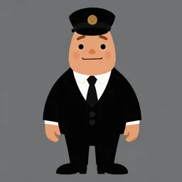 symmetrical : : clean cel shaded vector art : : cockroach character securityguard : : black suit tie : : head torso legs feet : : horton hears a who! movie : : artstation