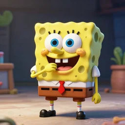hyperrealistic spongebob eating at the krusty krab, stunning 3 d render inspired by istvan sandorfi & greg rutkowski, perfect symmetry, dim volumetric cinematic lighting, 8 k octane comprehensive render, extremely hyper - detailed attributes & atmosphere, intricately proportional, realistic flesh texture, masterpiece, artstation, stunning,