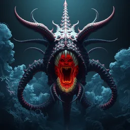 sea beast of the depths by artstation, deviantart, artslant, etsy, pixiv, artfol, artbox, cgsociety, gfxartist, artful, pixels, zatista, artpal, guangjian, frank stella, beeple, giger, kuskov, zawadzki, abstract, surrealism, hyperrealism, 4 k detailed
