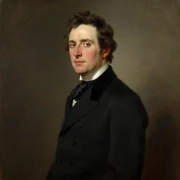 official side portrait of united states president topher grace, in a black suit, 1 7 8 8, a character portrait by cassius marcellus coolidge, reddit contest winner, american romanticism, oil on canvas, detailed painting, creative commons attribution