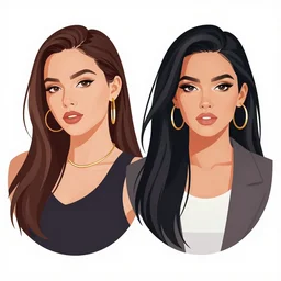 2 d character design, female rapper, vector art, digital art, portrait, 4 k, 8 k, sharp focus, smooth, illustration, concept art