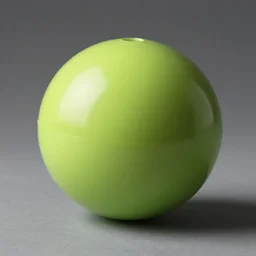 a plastic sphere in pantone color of the year 2019