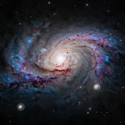 Andromeda galaxy as seen from an alien planet inside of it, NASA true color 8k image, high detail