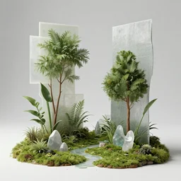 environment art, transmissive materials
