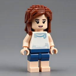lego sculpture of emma watson