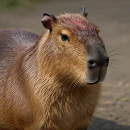 unreal engine, close up, hd 4 k photo, capybara