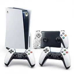 xbox brand playstation, handheld, nintendo coloring, high resolution render