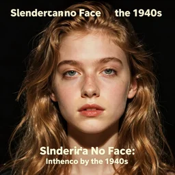 a album of slenderman no face from the 1940s