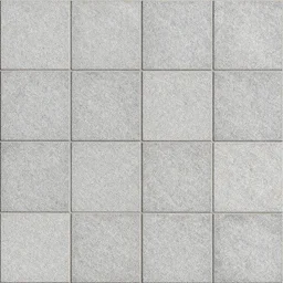 an albedo texture of perfectly tiling granite tiles, flat lighting, top - down photograph