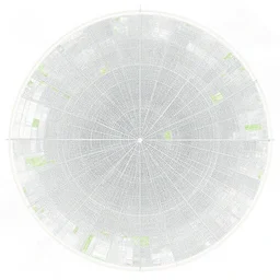 map of a city. concentric rings. extremely detailed.