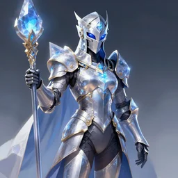 crystal knight, trending on artstation