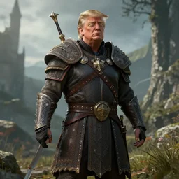 Trump in Skyrim, digital art, unreal engine, WLOP, trending on artstation, 4K UHD image, octane render,