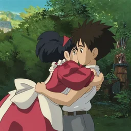 still image from the new studio ghibli animated film'space communism'