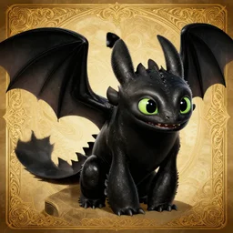 toothless, how to train your dragon, elegant, intricate