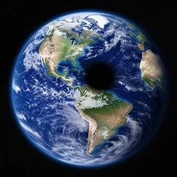 Blackhole Swallowing Earth