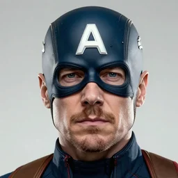 Walter White as Captain America, 8k highly detailed face