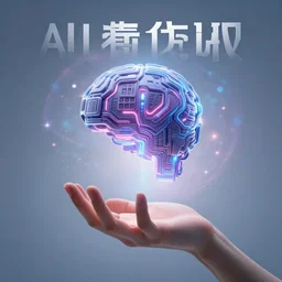 humanity handing over the baton to artificial intelligence, beautiful art, book cover,