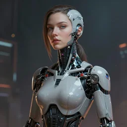 a portrait of a female cyborg by by alexandre cabanel, scifi, digital painting, cyberpunk, bladerunner, artstation, concept art, smooth, octane render