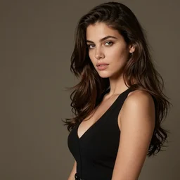 beautiful brunette argentinian - italian girl professional photo shoot suggestive realism classic painting