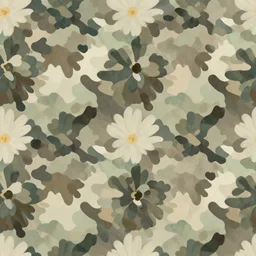 floral camouflage seamless pattern,