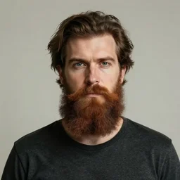 art is the creativity of AI. Art of Bearded man
