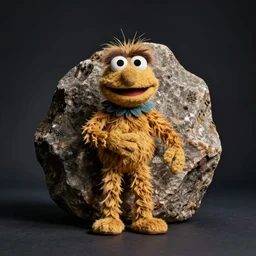 the rock as a muppet on sesame street