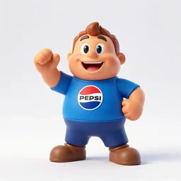 photo still of pepsiman from pepsi advertisement, 8 k, studio lighting bright ambient lighting key light, 8 5 mm f 1. 8