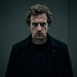 Mark Zuckerburg looking ominous, sinister, uncanny, photograph