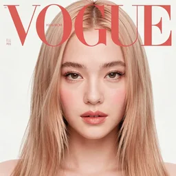 vogue magazine, elle magazine, anime korean natalie portman fruit peach hair, ilya kuvshinov, greg rutkowski, john singer sargent, anime, trending on artstation, intricate