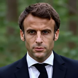 forest hair of Emmanuel Macron in American Psycho (1999)