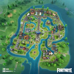 Fortnite map over view