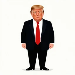 the mogul, john candy portrays donald trump, minimalist movie poster, minimalism, digital art, fan art, trending on artstation