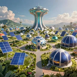 solarpunk and lunarpunk, concept art, immense, cinematic, 4k, 8k, widescreen, extremely beautiful, wow this is looking so good, amazing