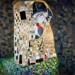 huge fish on a mountain landscape by david klimt,