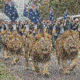 News footage of New Zealand freedom protesters being chased by a pride of angry lions.