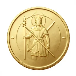 gold coin design for the holy grail